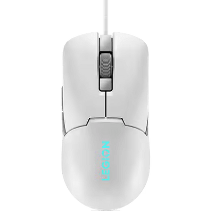 Mouse gaming Lenovo Legion M300s, Iluminare RGB, 8k DPI, Sensor Pixart, Glacier White