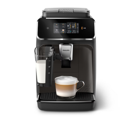 Espressor cafea automat Philips Series 2000 EP2334/10, Sistem spumare LatteGo, Filtru AquaClean, 1.8l, 15 bari, Negru