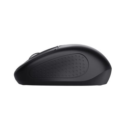 Mouse Trust cu Bluetooth, ambidextru, 3 butoane (neprogramabile), DPI ajustabil (max. 1600), functioneaza cu 2 baterii AAA (incluse in pachet), negru
