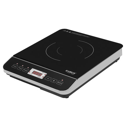 PLITĂ ELECTRICĂ VITROCERAMICĂ CU INDUCȚIE SAMUS PSVFI-11BG2, 2000 W, TOUCH CONTROL, REGLAJ TEMPERATURĂ ȘI PUTERE ÎN 8 TREPTE, TEMPORIZATOR, AFIȘAJ ELECTRONIC, NEGRU Samus
