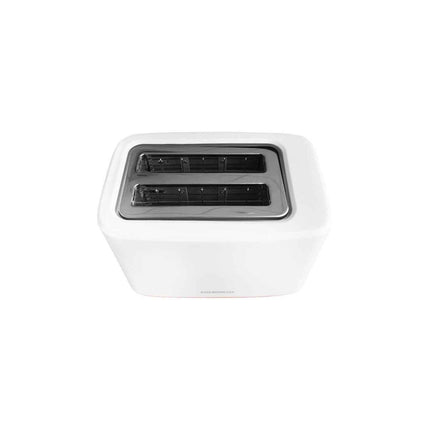 Prajitor de paine Daewoo DBT70W, Putere 900 W, Capacitate 2 felii, 7 nivele de rumenire, Functie decongelare, Alb