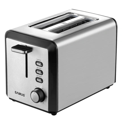 Prajitor de paine Samus BUENO, 800 W, 6 trepte de prajire, Inox