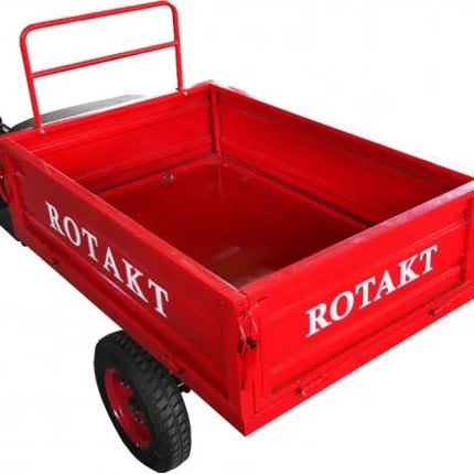 Remorca motocultor Rotakt REM400 400kg model nou,basculabila, rosu Rotakt