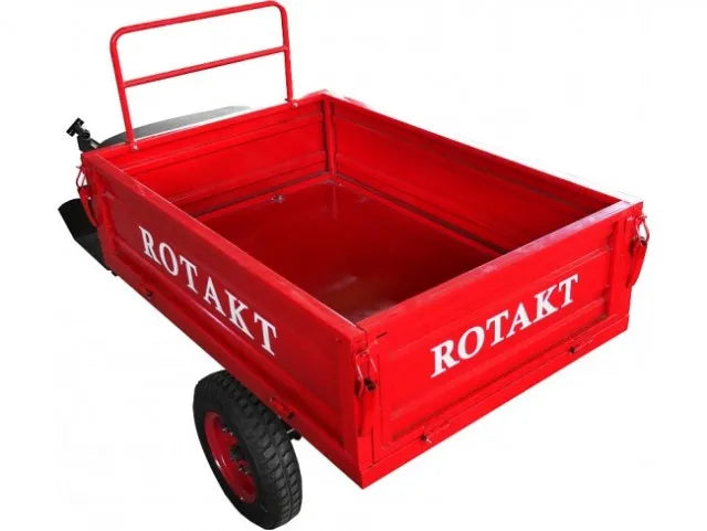 Remorca motocultor Rotakt REM400 400kg model nou,basculabila, rosu Rotakt