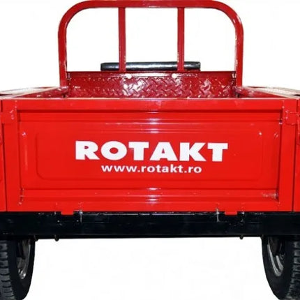 Remorca motocultor Rotakt REM400 400kg model nou,basculabila, rosu Rotakt