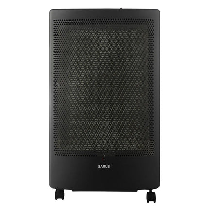 SOBĂ SAMUS RS426C, DOUĂ TREPTE DE PUTERE: 1.3 KW / 3.0 KW, APRINDERE PIEZOELECTRICĂ, ARZĂTOR CATALITIC DE CLASĂ SUPERIOARĂ, BUTELIE DE GAZ DE PÂNĂ LA 13 KG, TIP DE GAZ: GPL / BUTAN / PROPAN, NEGRU Samus
