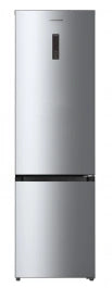 Combină Frigorifică Heinner HCNF-HM377INVXC, 377 L, No Frost, Clasa C, Compresor Inverter, Display Touch, Compartiment Fructe și Legume cu Control Umiditate, Lumină Led, Inox