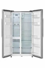 Side by Side Heinner HSBS-M548NFINVXE++, No Frost, 548 L, Clasa E, Aspect Inox