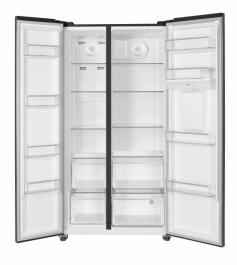 Side by Side HEINNER HSBS-HM529NFINVDGWDE++, No Frost, 529 L, Clasa E, Dozator apa, Gri antracit texturat