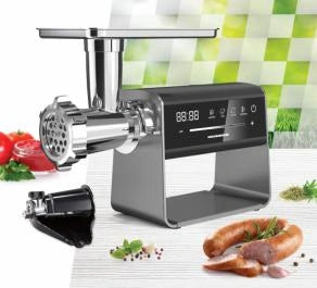Mașină de tocat Heinner Exquisiteforce HMG-DIS2500 – 2500 W, motor DC, angrenaj planetar 6 roți, 2.5 kg/min, inox