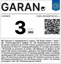 Side by Side Heinner HSBS-M548NFINVXE++, No Frost, 548 L, Clasa E, Aspect Inox