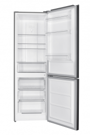 Combina frigorifica Heinner HCNF-HM293INVXD, 293 l, Clasa D, No frost, Compresor inverter, Control electronic cu termostat ajustabil, Lumina LED, H 185 cm, Aspect Inox