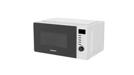 Cuptor cu microunde HEINNER HMW-2060DWH, 20 L, 700 W, 5 trepte putere, 8 programe, Decongelare, TImer, Platou 24.5 cm Alb