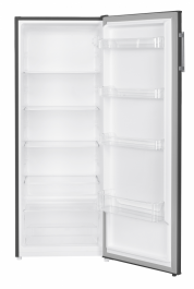Frigider cu o usa Heinner HF-HM242XE++, 242 l, Clasa E, Control electronic cu termostat ajustabil , Lumina LED, Patru rafturi din sticla, Compartiment fructe si legume, H 143 cm, Aspect Inox
