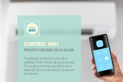 Aparat de Aer Conditionat Fram 18000 Btu WI-FI, Clasa A++, Kit Instalare Inclus 3M, Funcție Ifeel, ACF-HS18KITWIFI++, Alb