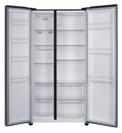 Side by Side HEINNER HSBS-HM442NFINVDGE++, No Frost, 442 L, Clasa E, Gri antracit texturat