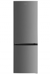 Combina frigorifica Heinner HCNF-HM293INVXD, 293 l, Clasa D, No frost, Compresor inverter, Control electronic cu termostat ajustabil, Lumina LED, H 185 cm, Aspect Inox