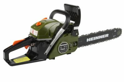 Drujbă cu motor Heinner VMF004 – 2.4 CP, 45 CC, 1800 W, lamă 40 cm, Easy Start, verde/negru