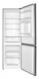 Combina frigorifica Heinner HCNF-HM291INVXWDD, 291 l, Clasa D, No frost, Compresor inverter, Control electronic cu termostat ajustabil, Lumina LED, H 185 cm, Aspect Inox
