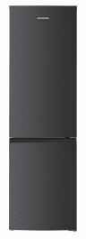 Combina frigorifica Heinner HCNF-HM293INVDGD, 293 l, Clasa D, No frost, Compresor Inverter, Control electronic cu termostat ajustabil, Lumina LED, H 185 cm, Gri Antracit Texturat