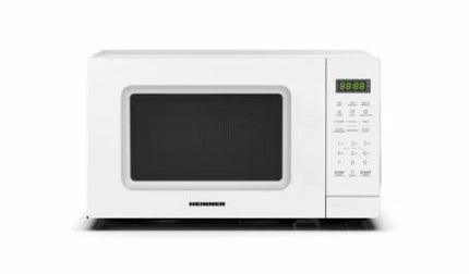 Cuptor cu microunde HEINNER HMW-MD20WHDG, 20 L, 700 W, 11 trepte putere, Timer, Platou 25.5 cm Alb