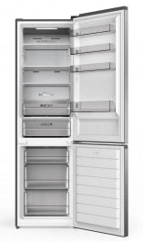 Combină Frigorifică Heinner HCNF-HM377INVXC, 377 L, No Frost, Clasa C, Compresor Inverter, Display Touch, Compartiment Fructe și Legume cu Control Umiditate, Lumină Led, Inox