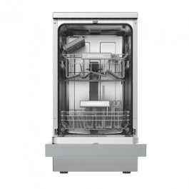 Masina de spalat vase HEINNER HDW-FSM45510XE++, 10 seturi, 5 programe, Clasa: E, 45 cm, Silver