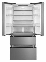 Combină Frigorifică French Door Heinner HCFD-M516INVXE++, No Frost, 516 L, Clasa E, Compresor Inverter, Display Led Touch, Compartiment cu Temperatură Variabilă, Funcție Super Răcire/super Congelare,