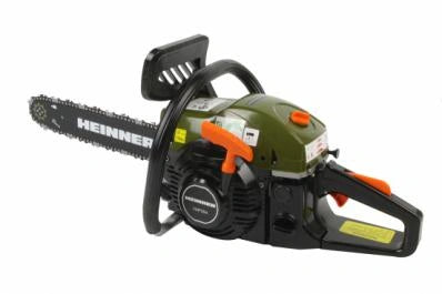 Drujbă cu motor Heinner VMF004 – 2.4 CP, 45 CC, 1800 W, lamă 40 cm, Easy Start, verde/negru