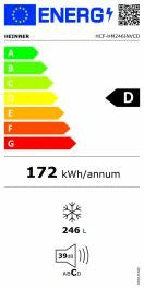 Ladă Frigorifică Heinner HCF-HM246INVCD, 246 L, Clasa D, Compresor Inverter, Control Electronic, Convertibilă (frigider/congelator), 1 Coă, Mâner cu Încuietoare, Rezistenăă la Frig, Waterproof Display