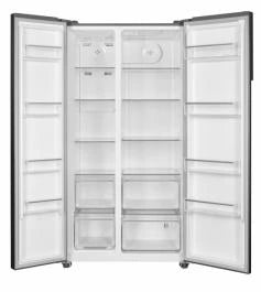Side By Side Heinner HSBS-HM532NFINVXD, 532 L, Full No Frost, Clasa D, Display Led Touch, Funcție Super Racire/super Congelare, Smart, Eco, Alarma Usa Deschisa, Inox