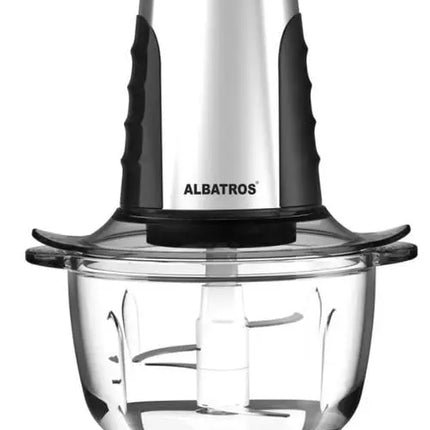 TOCATOR DE LEGUME ALBATROS TC500X,500 W,2 VITEZE,VAS TOCARE DIN STICLA 1.2 L,CONECTORI METALICI,2 CUĂ„ĹšĂ‚â‚¬ĹžITE DUBLE DETAĂ„ĹšĂ‚â€žËABILE,NEGRU/INOX Albatros