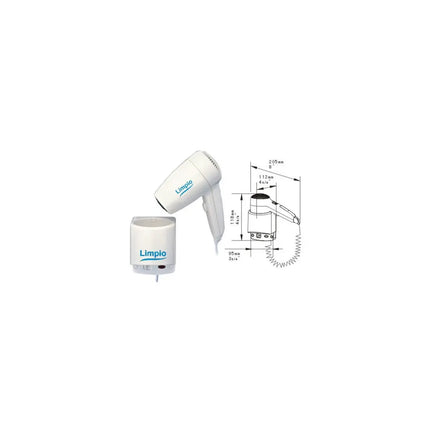 USCATOR DE PAR LIMPIO HD120-18A1, CU SUPORT, 1200 W, VOLUM AER: 78 M³/H, VITEZA AER: 14 M/S, ALB LIMPIO