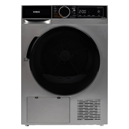USCĂTOR DE RUFE CU POMPĂ DE CĂLDURĂ SAMUS SADP-836DS, 8 KG, 15 PROGRAME, IGIENIZARE UV, PORNIRE ÎNTÂRZIATĂ, CLASĂ D, GRI ÎNCHIS Samus